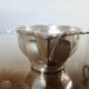 Art Deco silver-plated sauce boat with hallmark, 1920s-30s.