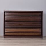 Vintage 1960s wooden chest of drawers with italian design