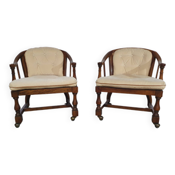 2 x armchairs Drexel Heritage Furnishings Inc. USA By Shirley Bracket.