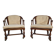 2 x armchairs Drexel Heritage Furnishings Inc. USA By Shirley Bracket.