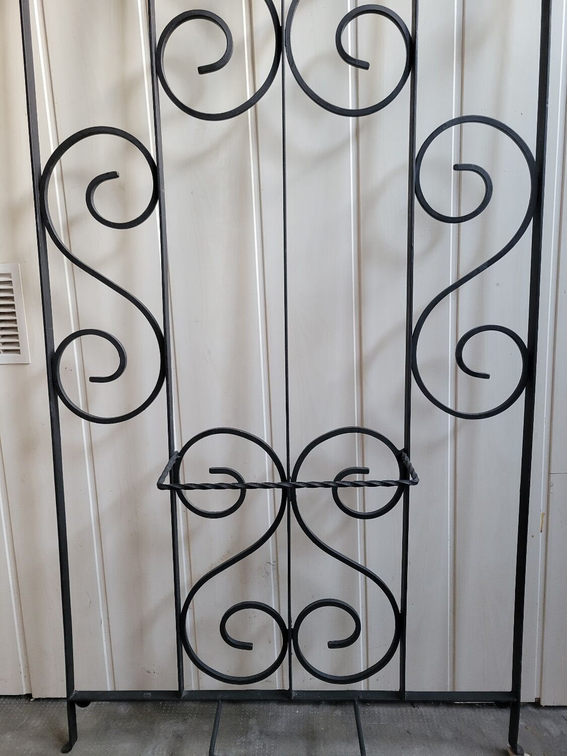 Porte manteau porte chapeau en fer forgé 1960