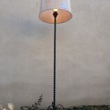 Floor lamp wrought iron ironwork art 60s