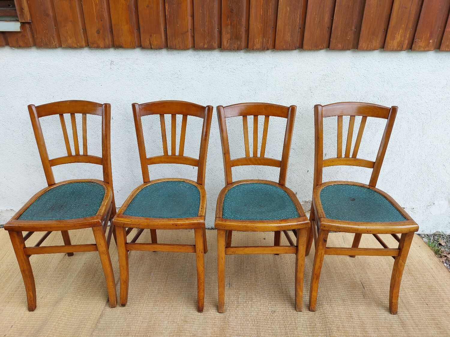 4 Mado wooden chairs, bistro