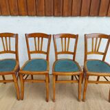 4 Mado wooden chairs, bistro