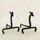 Pair of zoomorphic andirons