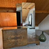 Art Deco mirrored chest of drawers