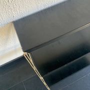 Etagère String murale noir et doré, 1960