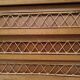 Vintage wood and rattan chest of drawers