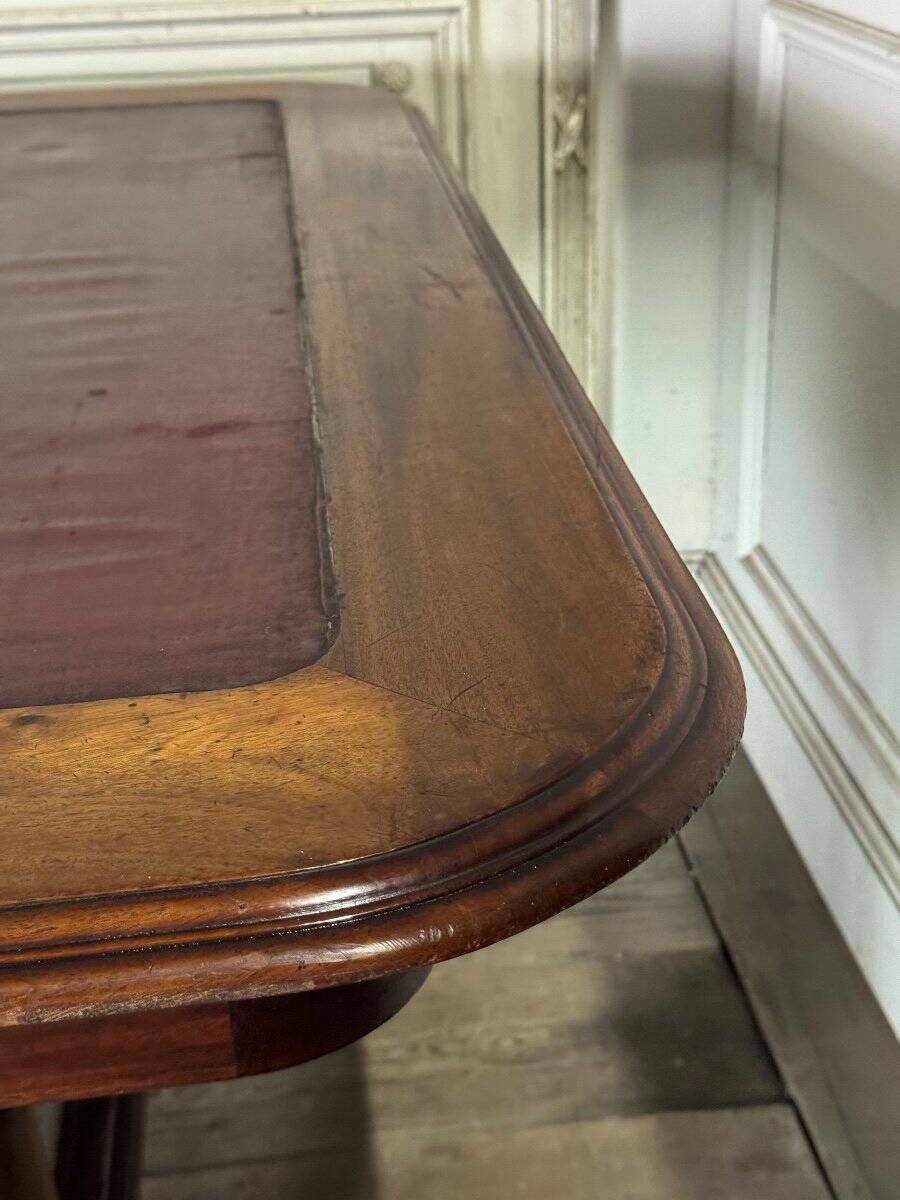 Paire de tables de bibliothèque en acajou, vers 1880