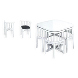 Set Thonet 1960 Table and 4 chairs