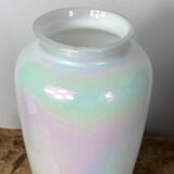 Iridescent glass vase
