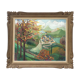 Pyrenean village framed painting