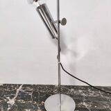 Chrome-Plated Brass Desk Lamp attr. to Giuseppe Ostuni for O-Luce, Italy