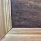 Oil painting of a riverside signed EM