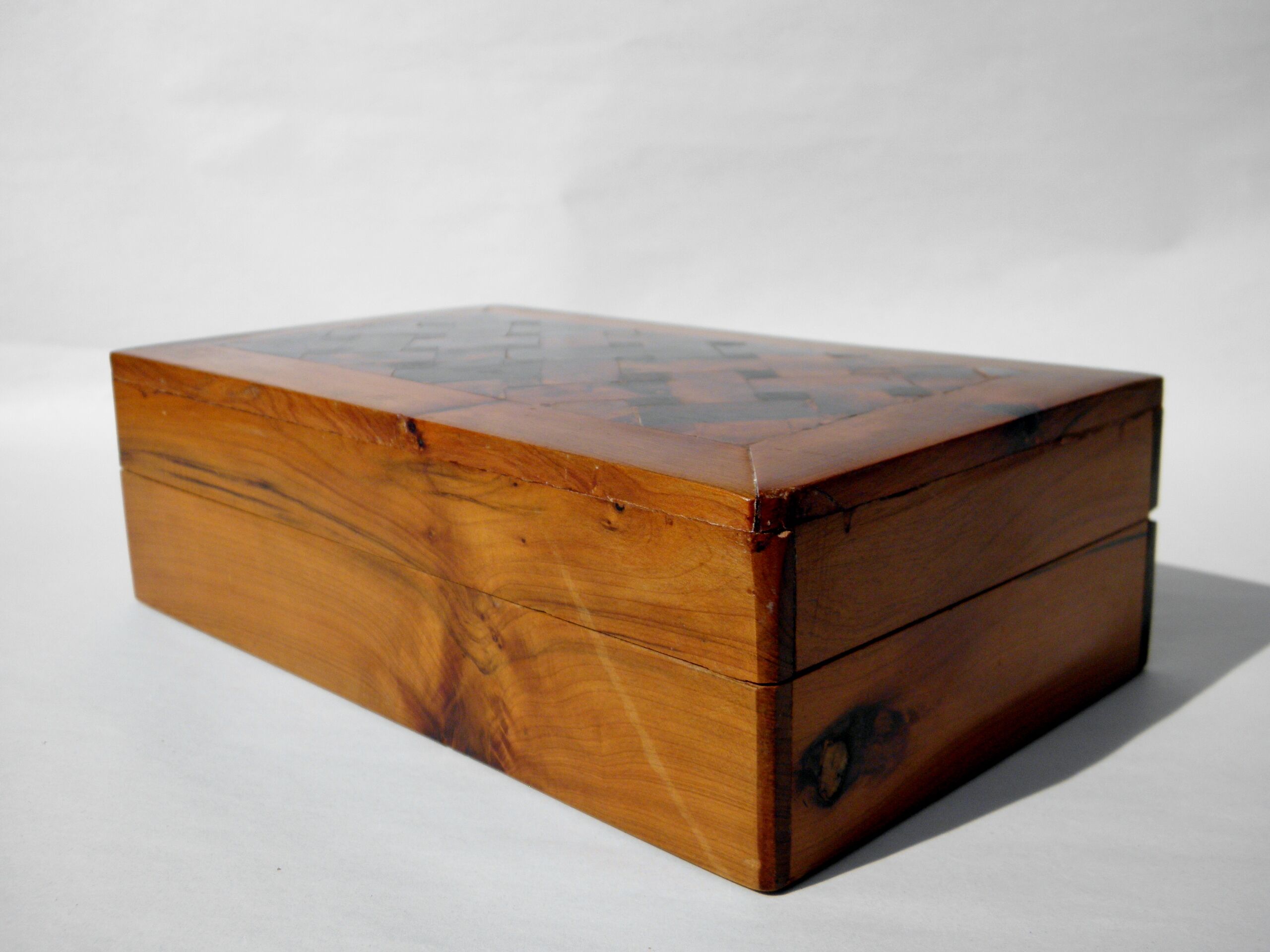 Cedar marquetry box