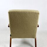 Vintage Beige Boucle Armchair in Style of Var B310, 1970s