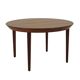 Round rosewood table, Danish design, 1960s, manufacturer: Gudme Møbelfabrik