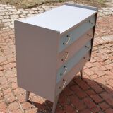 Renovated blue vintage chest of drawers