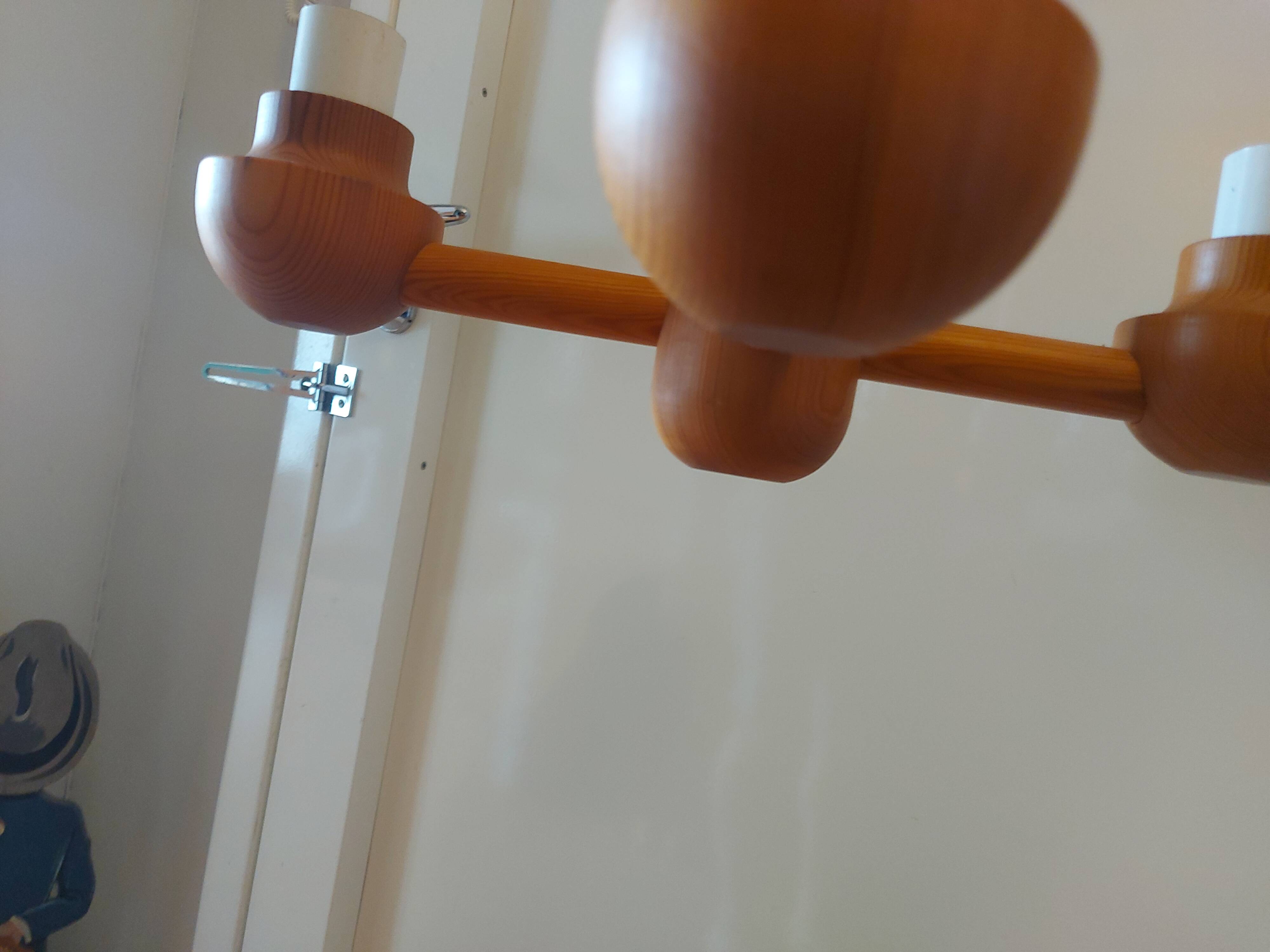 Vintage Ikea pine chandelier