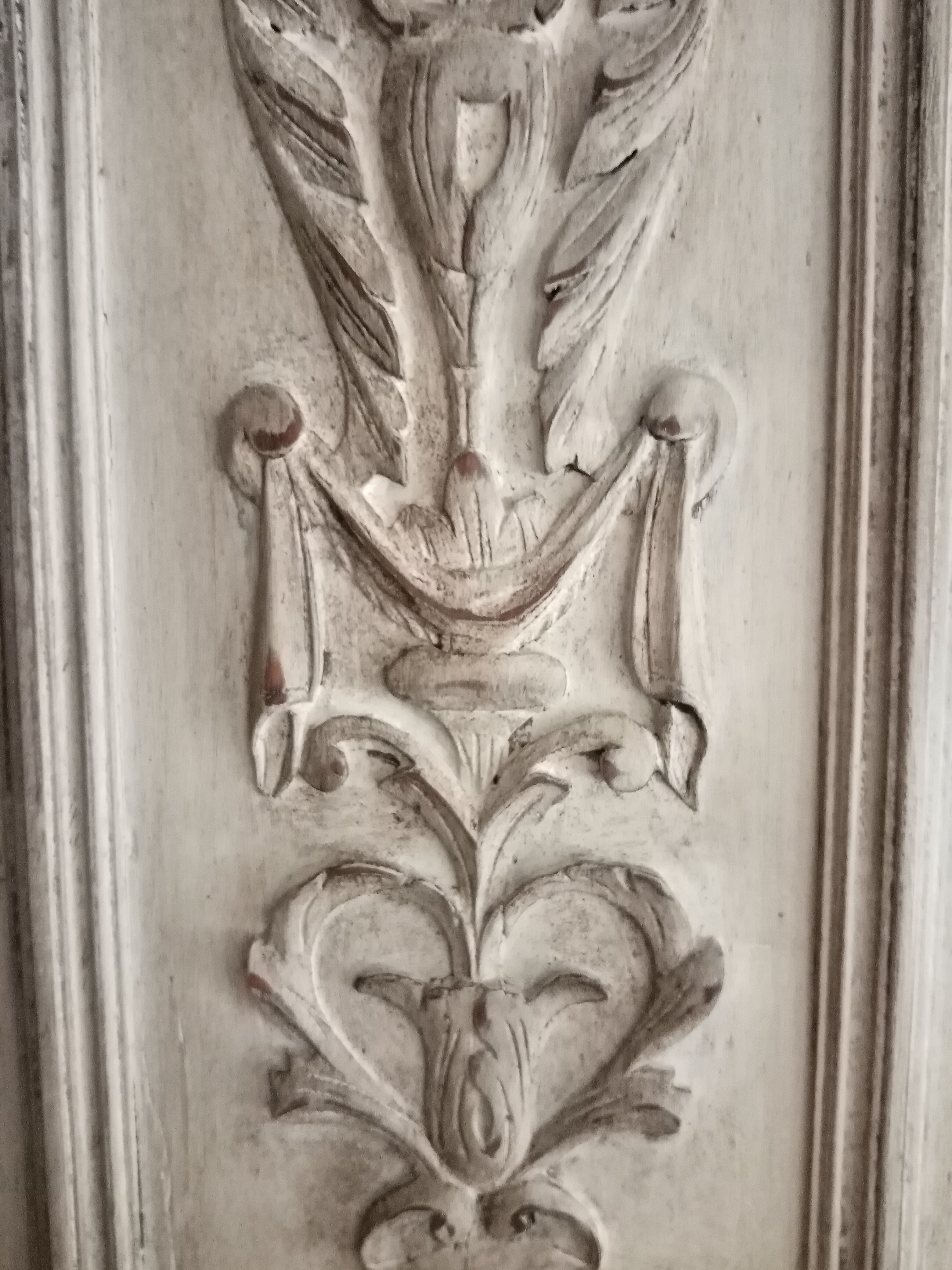 Old patinated door decorative wood room