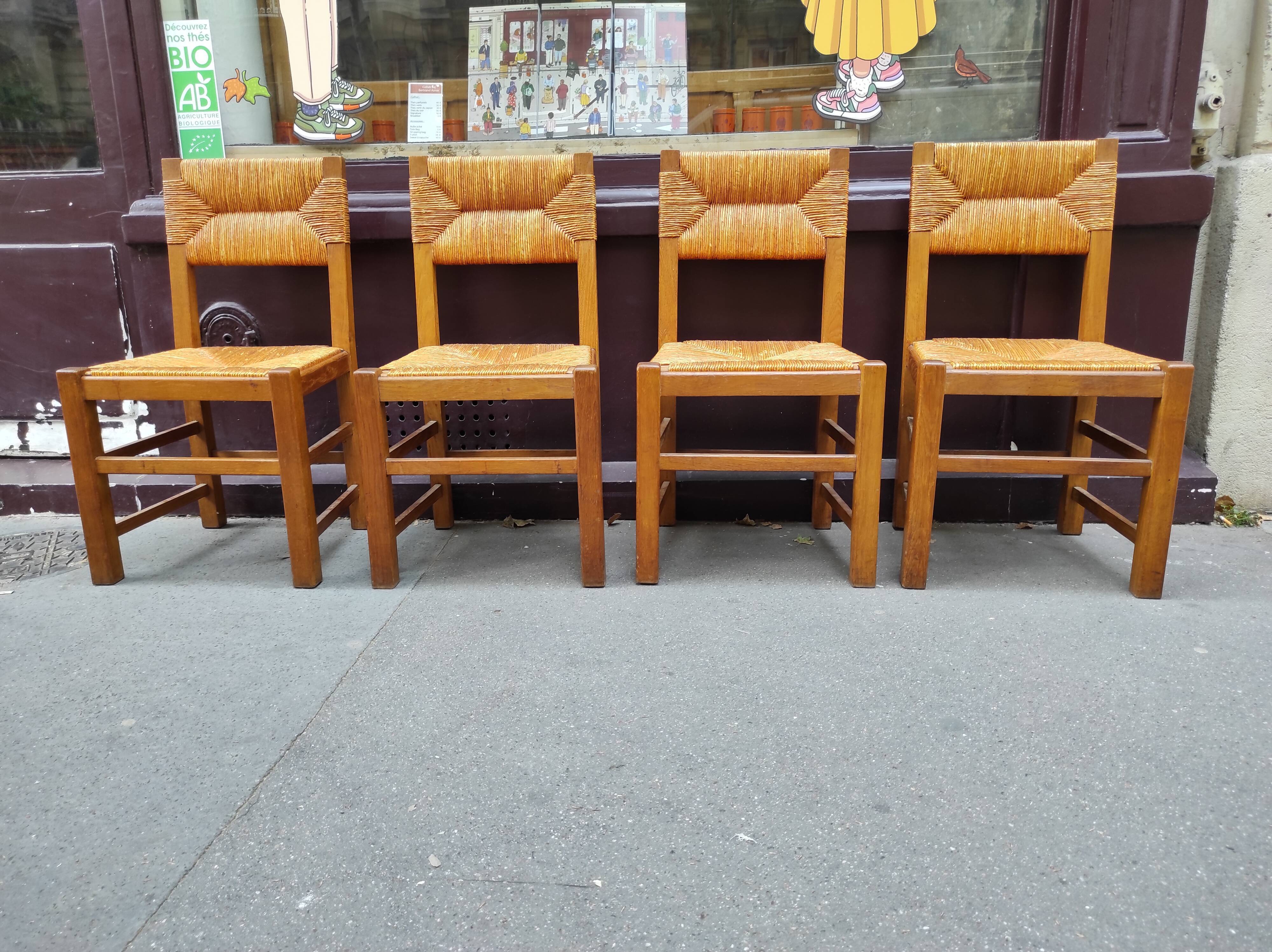 4 mulched chairs 50s