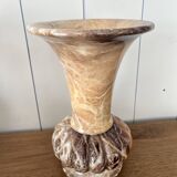Vintage honey onyx urn vase