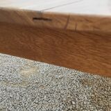 Elegant and refined 230 X 73 solid oak farmhouse table.