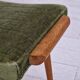 1960s, danish design, velour relax chair with footstool, original condition.
