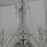 Mid-century Crystal Glass Chandelier by kamenicky Senov,1960's.
