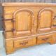 Rustic oak chest of drawers from the 1950s | Solid wood | Hand-forged fitti