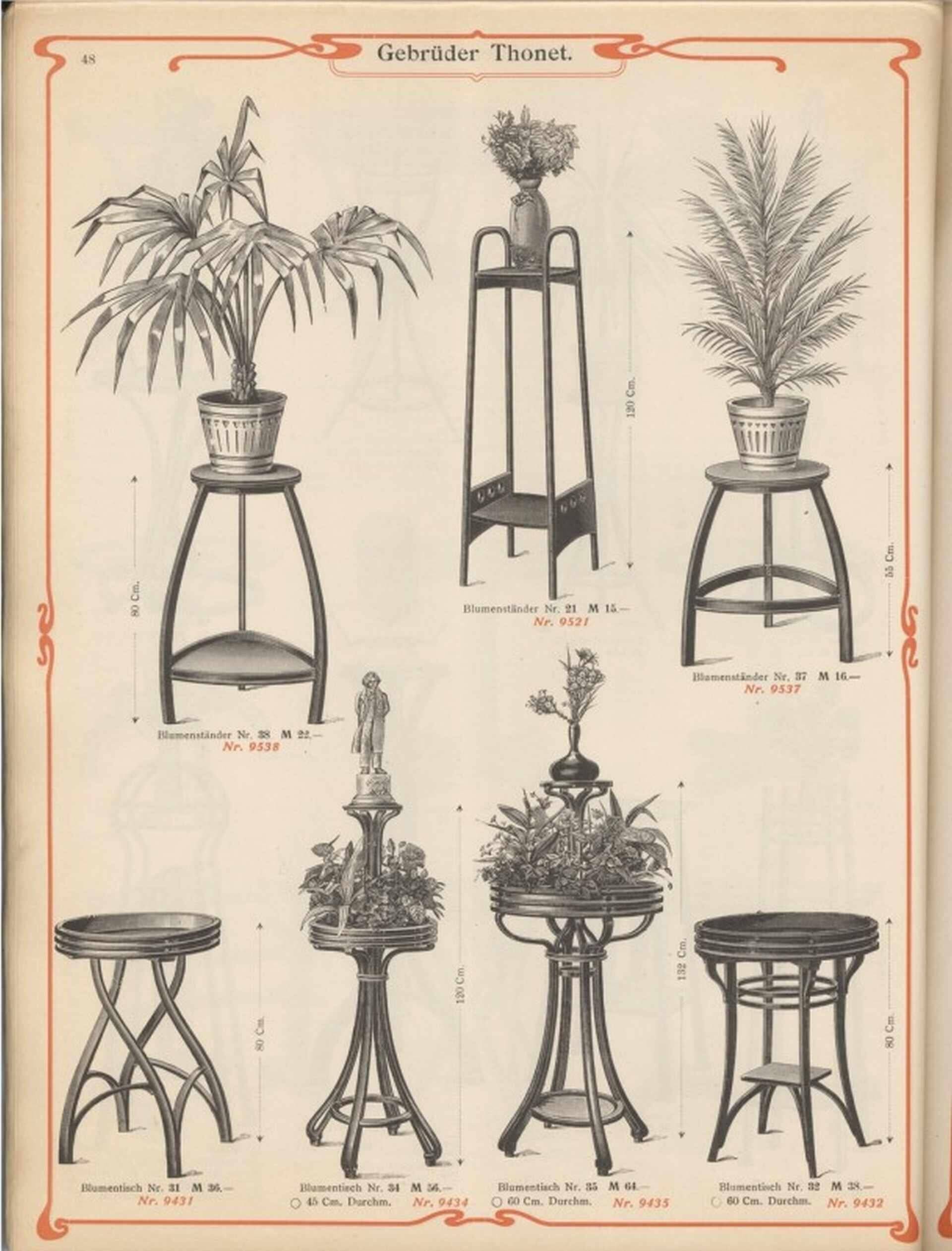 Table plante Sécession n°35 par Marcel Kammerer