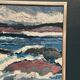 Swedish Oil on Canvas “Coastal Landscape” by Allan Horsak, Vintage & Framed