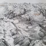 Olympic Games Grenoble 1968 - Panorama poster by Roger David