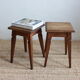 Vintage wooden nightstand stool