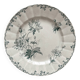 Round ironstone dish “Pavots” Choisy le Roi