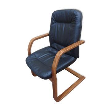 Vintage Prosiege leather leather juke-vm chair