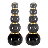 Pair of altuglass candlesticks