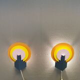 Set of wall lamps from Danish Lyskær, produced in the 80s