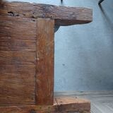 Old console in ethnic exotic wood