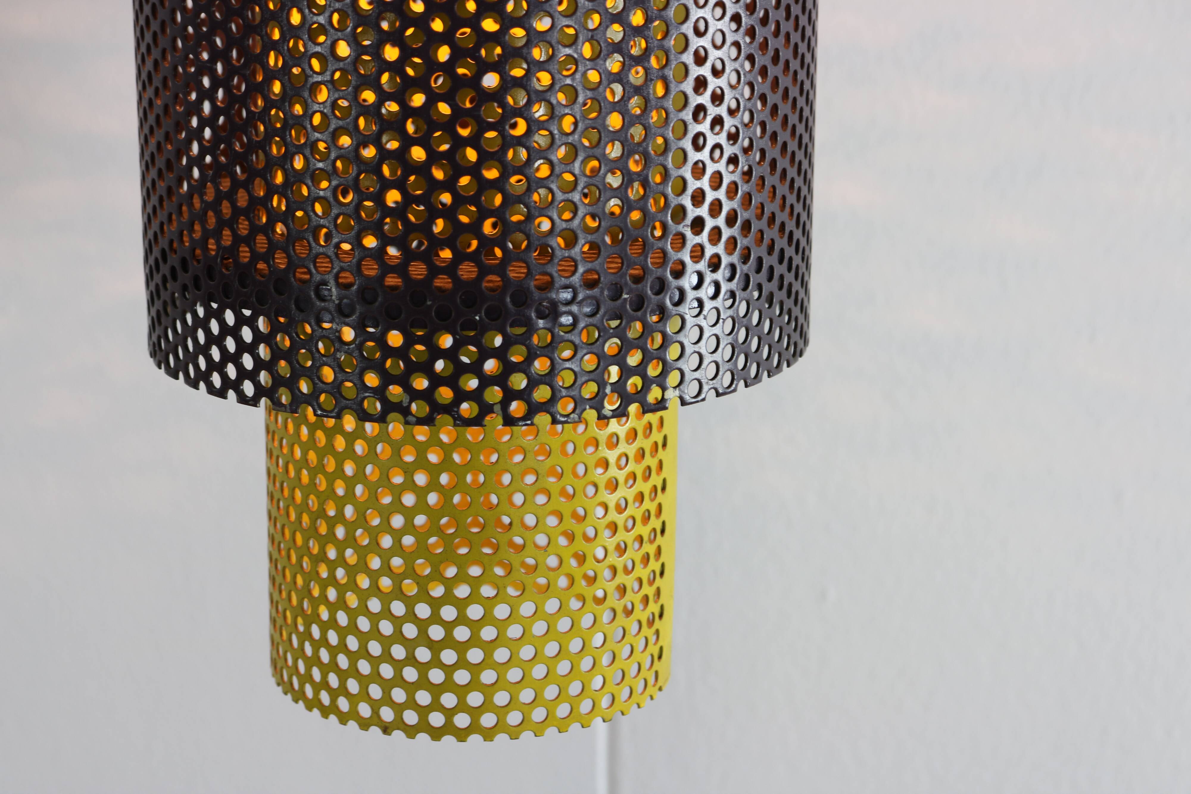 Fifties perforated metal pendant lighting