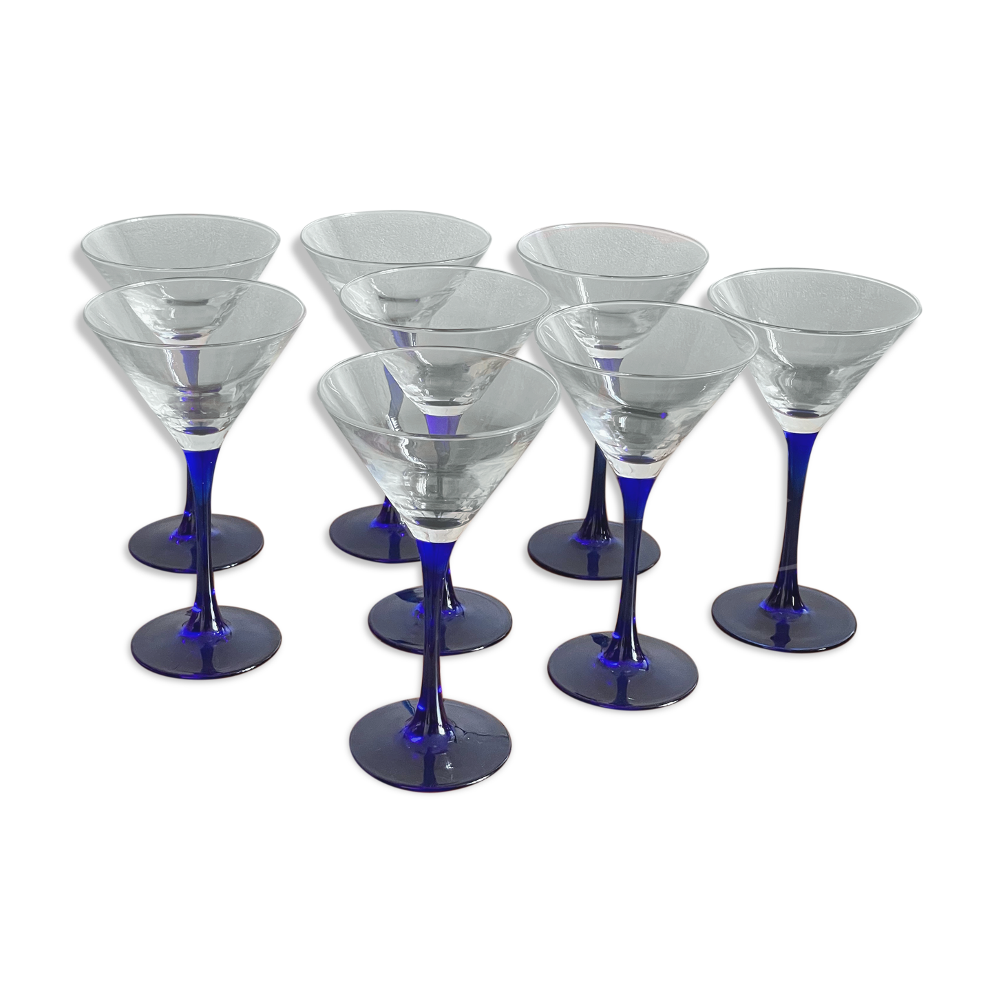 8 verres à pieds fin à cocktail Luminarc