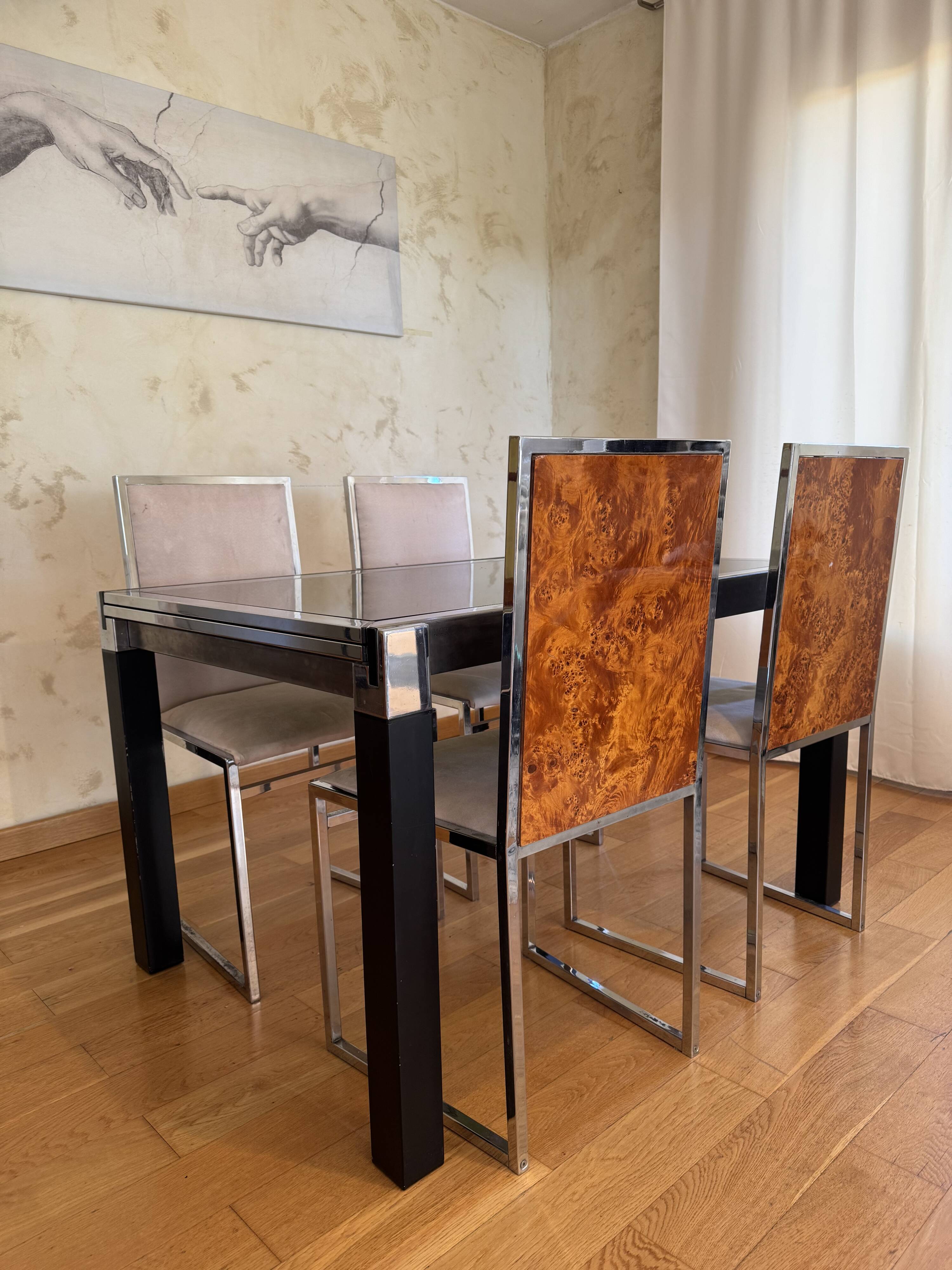 1970s dining room set – La Metal Arredo (Paderno D. Milano) – t