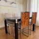 Dining room set La Metal Arredo (Paderno D. Milano), 1970s
