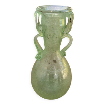 Vase en verre de Murano selon la technique Scavo, vers 1960