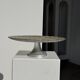 Cake stand on pedestal in glass with peacock feather effect D33 H10