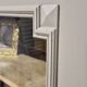 Glass display cabinet with drawer