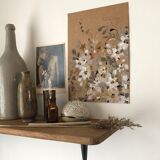 Painting A4 White Flowers In Awakening