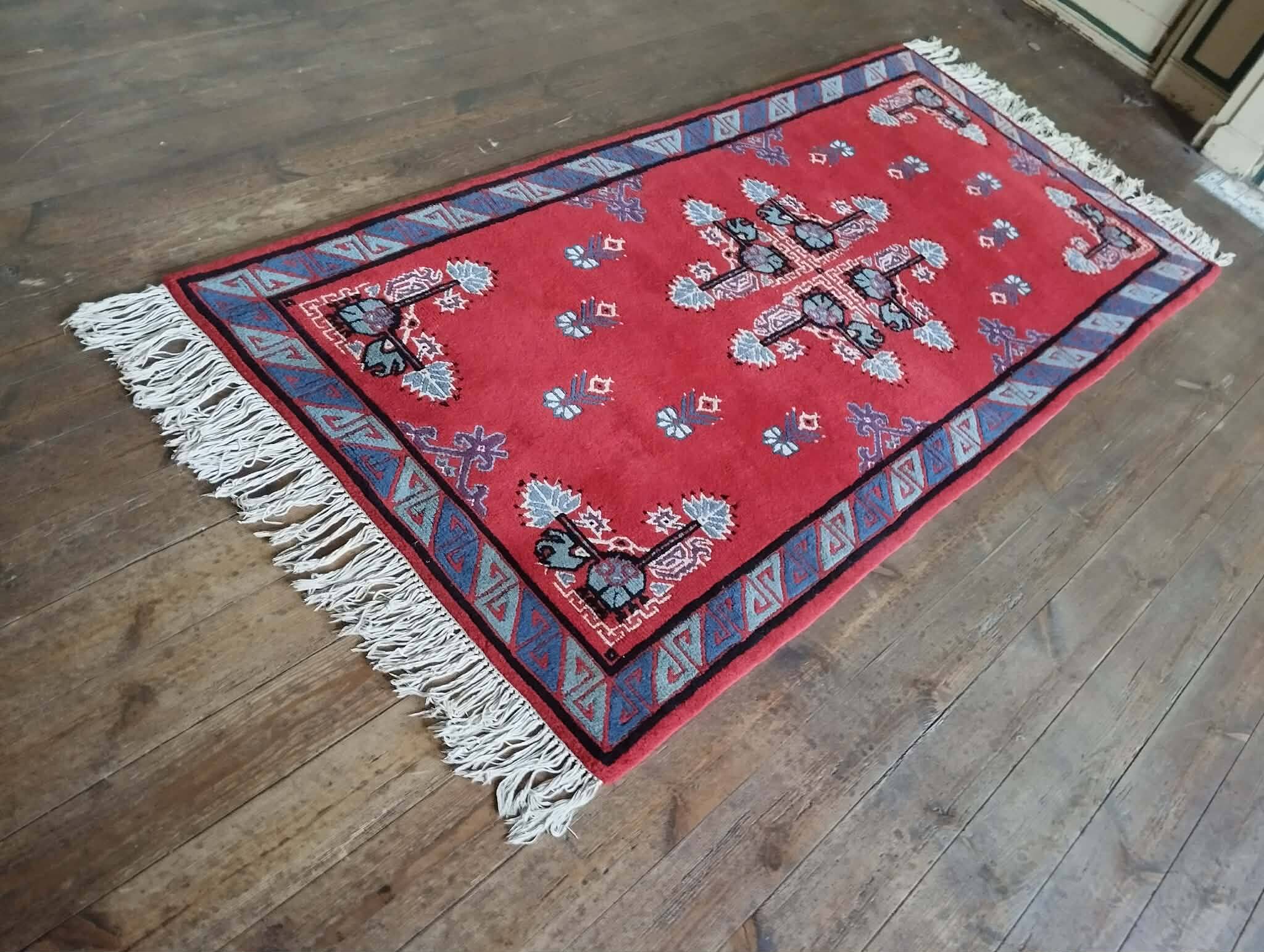 Handmade Kairouan Berber rug 208x101cm