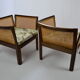 Pair of mahogany chairs model Plexus by Illum Wikkelso for C.F. Christensen in Silkeborg