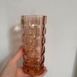 Vase Luminarc modèle Windsor rose 1970